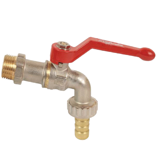 Danfoss 065B8200 Кран шаровой водоразборный латунь со штуцером BVR-С Ду 15 НР R1/2" рычаг