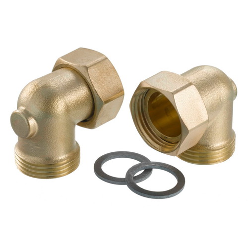 Danfoss 088U0305 Угольник латунь FHM-AF НР/нак. гайка 1" комплект (2 шт.)