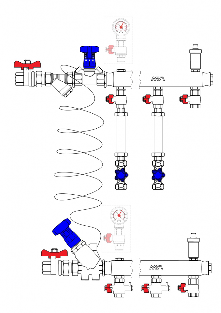 Узел коллекторный MF1х-40S-25R-5-15
