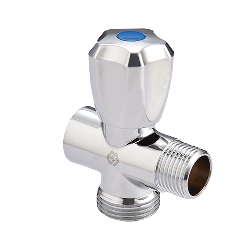 Вентиль-тройник для подключения сантехнических приборов MVI 1/2"x3/4"x1/2" внутренняя-наружная-наружная